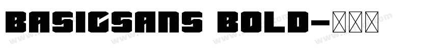 basicsans bold字体转换 basicsans bold字体转换